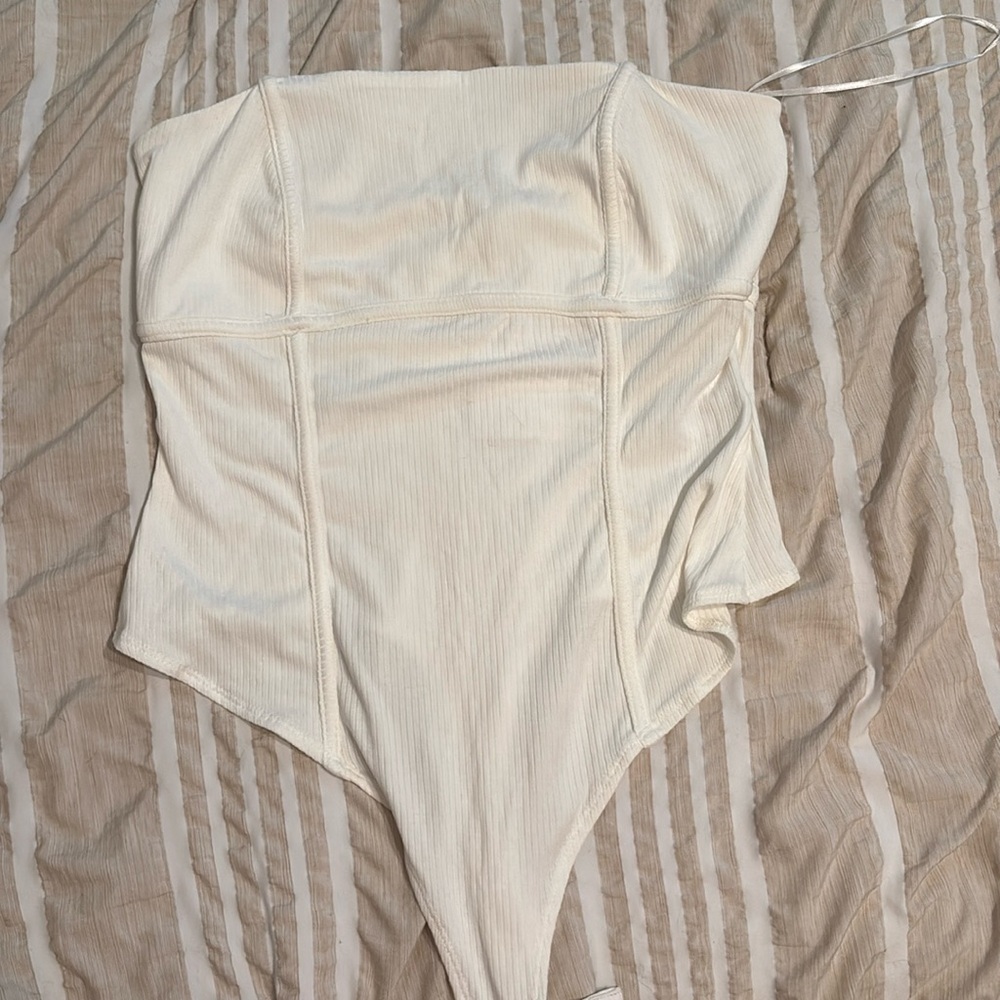 Strapless White Bodysuit NWT